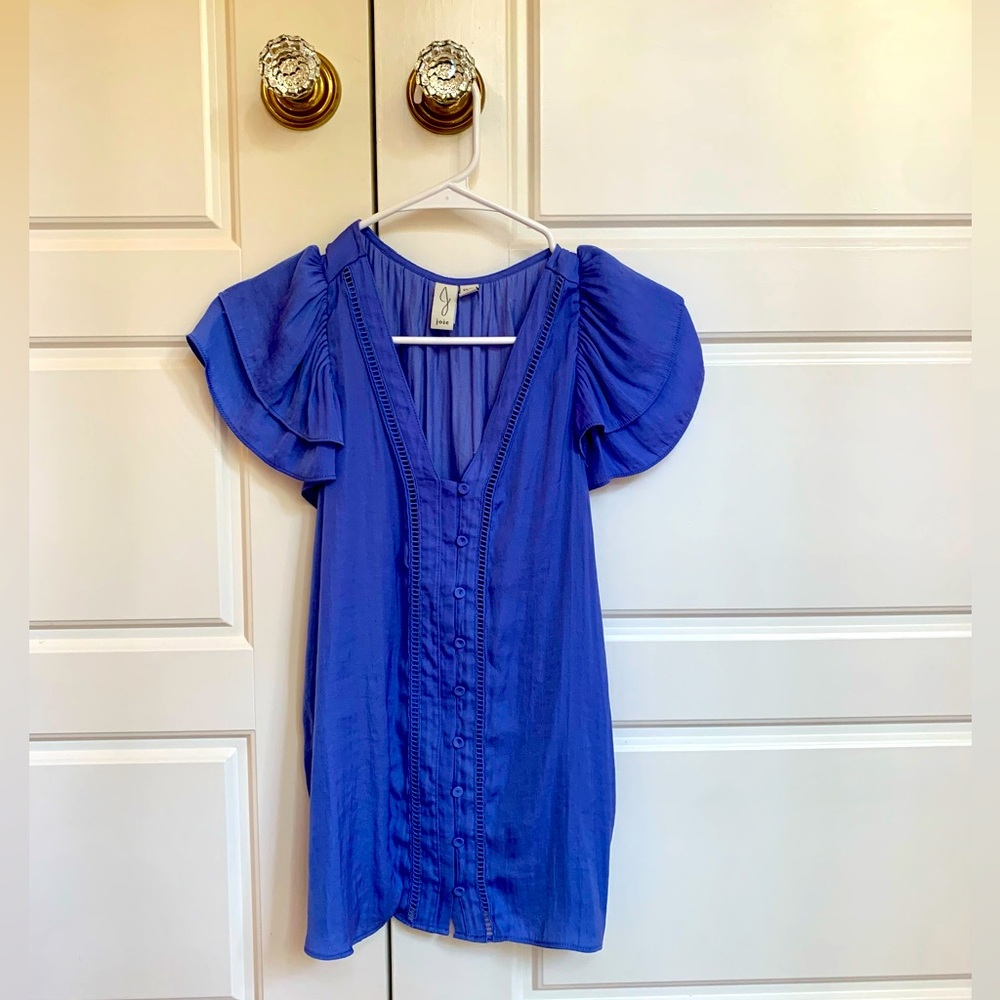 Dark Periwinkle Blouse by Joie Women’s XS